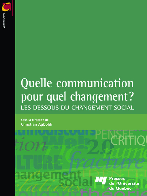 Title details for Quelle communication pour quel changement? by Christian Agbobli - Available